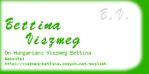 bettina viszmeg business card